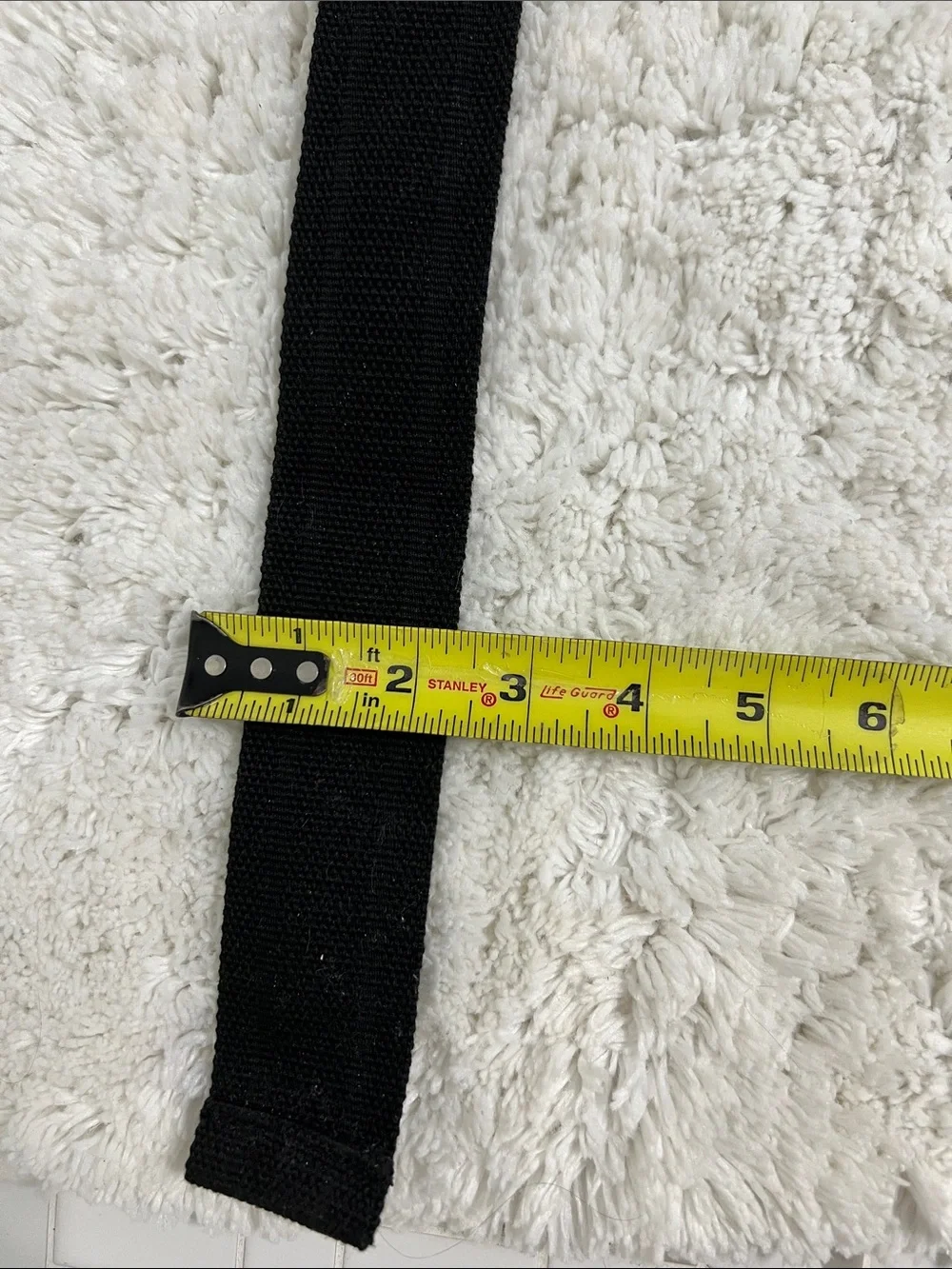 Men’s black canvas  belt